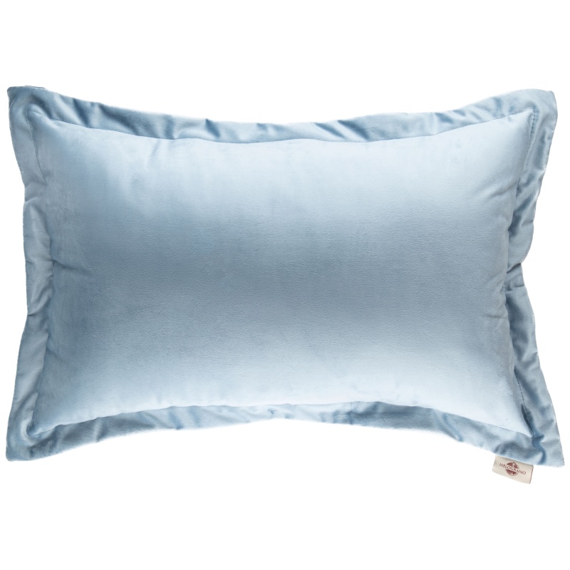 Подушка декоративная 40 х 60 см Melograno голубой бархат подушка для шеи дорожная надувная 38 × 24 см голубой