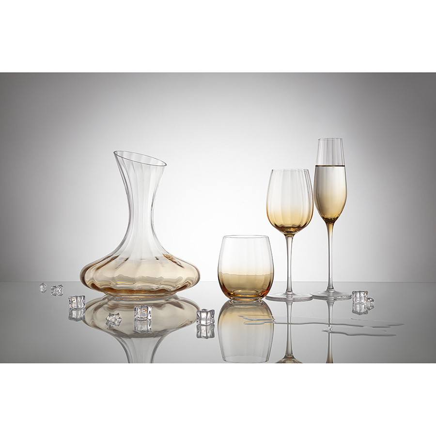 Набор бокалов для шампанского gemma amber, 225 мл, 2 шт. Liberty Jones DMH-HM-GAR-CHGLS-225-2 - фото 5