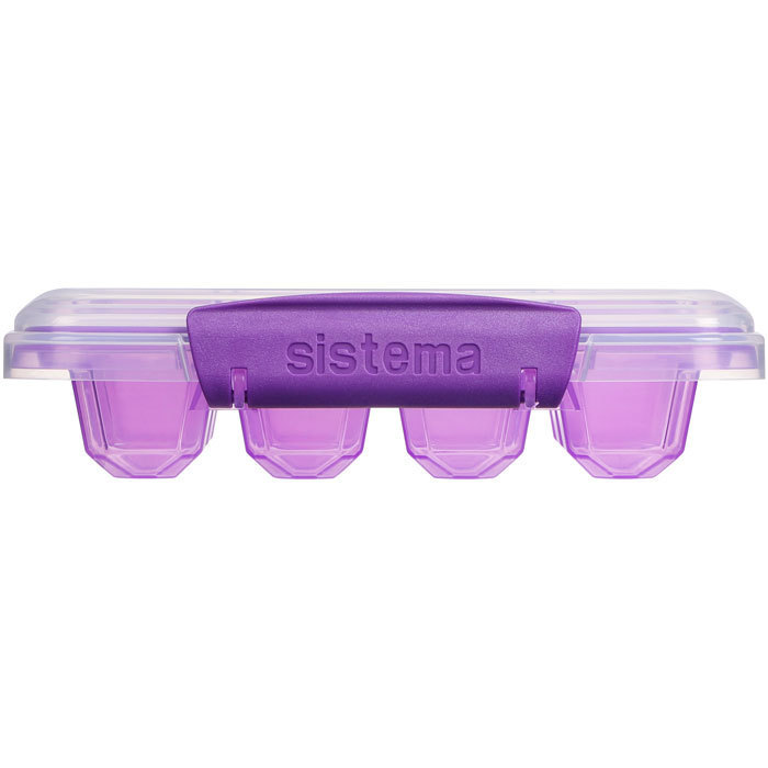 Форма для льда Sistema KLIP I 12 ячеек фиолетовый Sistema CKH-61445_СИНИЙ - фото 3