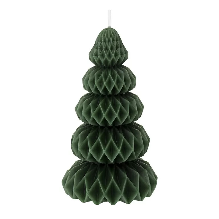 Свеча 19 см Tkano Origami зеленый 1992₽