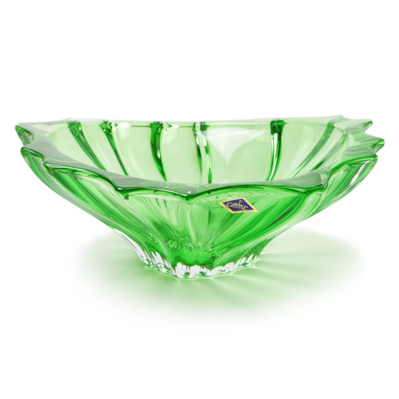 Фруктовница 33 см Aurum Crystal Plantica Green Aurum Crystal CKH-52040