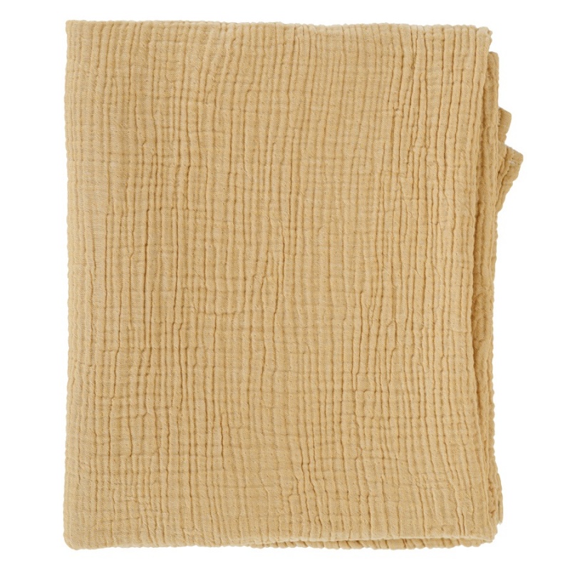 Одеяло из жатого хлопка 90 х 120 см Tkano Essential горчичный Tkano CKH-TK20-KIDS-BLK0001 - фото 1