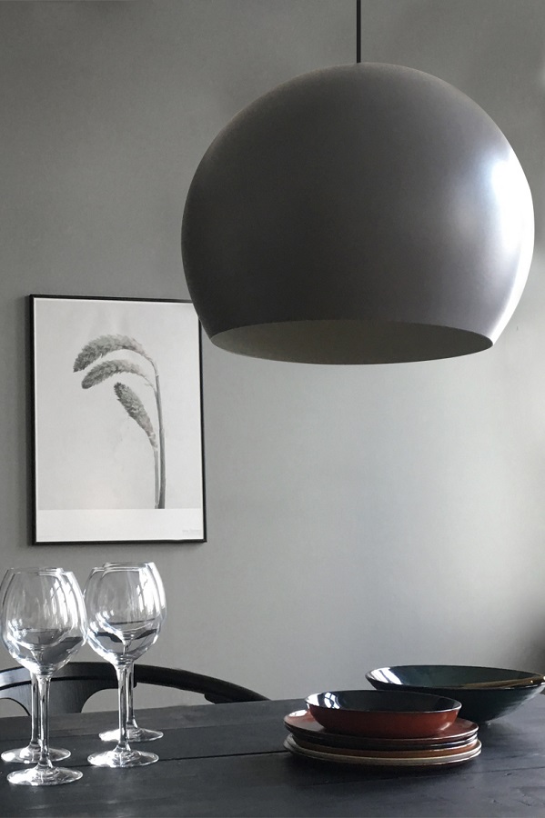 Лампа подвесная 40 см Frandsen Ball серый матовый Frandsen CKH-1530276016001 - фото 3