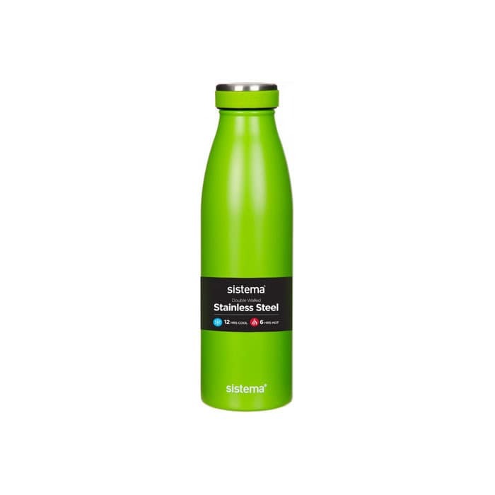 Стальная бутылка 500 мл Sistema Hydrate в ассортименте бутылка для воды 620 мл sistema hydrate розовый