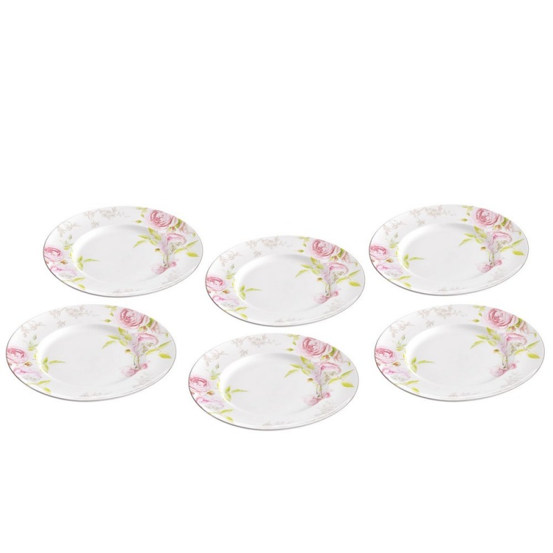Набор десертных тарелок 20 см Llecker Розовый вальс 6 шт Llecker CKH-S15570-CLR-PLT205RC