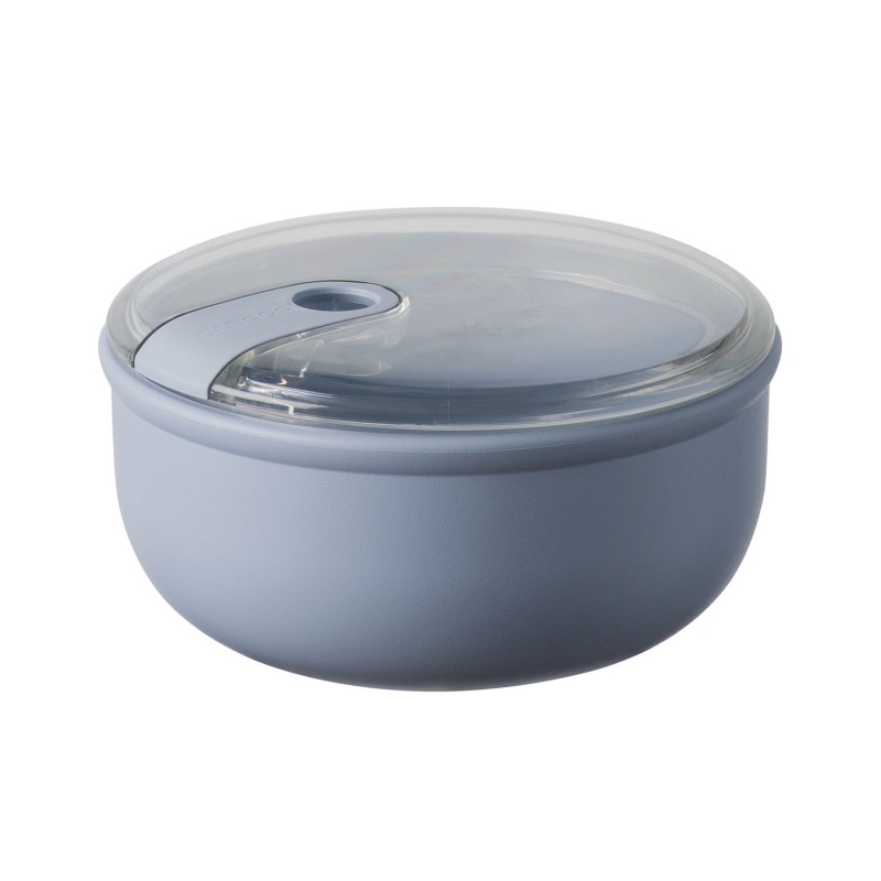 Контейнер круглый 750 мл Omada Pull Box голубой