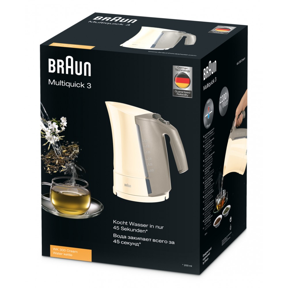 Чайник Braun Multiquick 3 WK300 кремовый Braun DMH-0X21010035 - фото 3