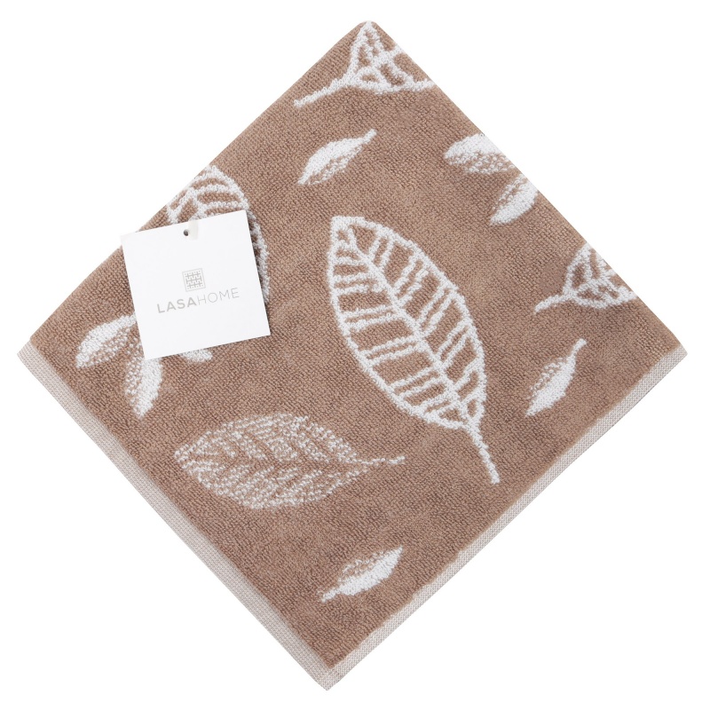 

Полотенце кухонное 50 х 50 см Lasa Home Leaf коричневый