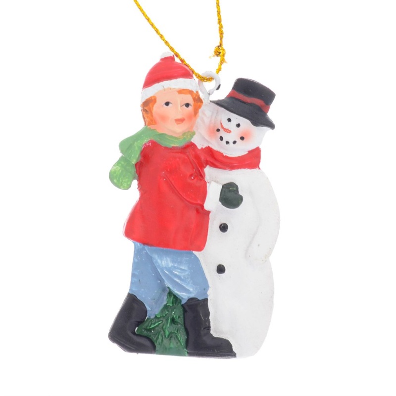 Фигурка подвесная Repast Мальчик со снеговиком Repast DMH-51478