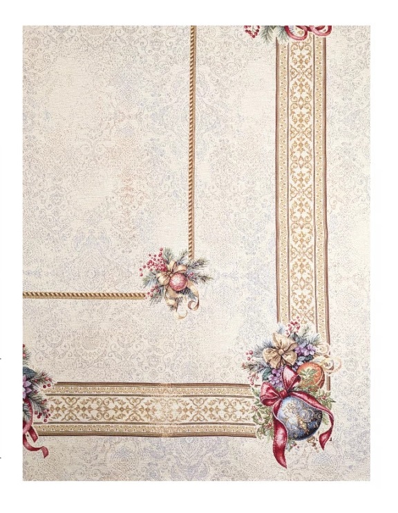 Скатерть 140 х 260 см Le Gobelin Золотой шар золото