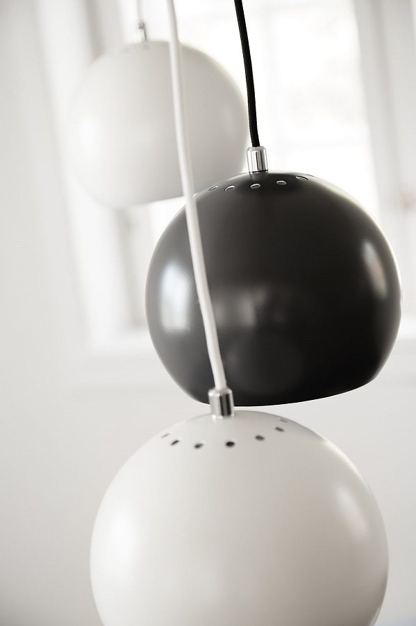 Лампа подвесная Frandsen Ball черная матовая, черный шнур Frandsen CKH-1115_0500105 - фото 3