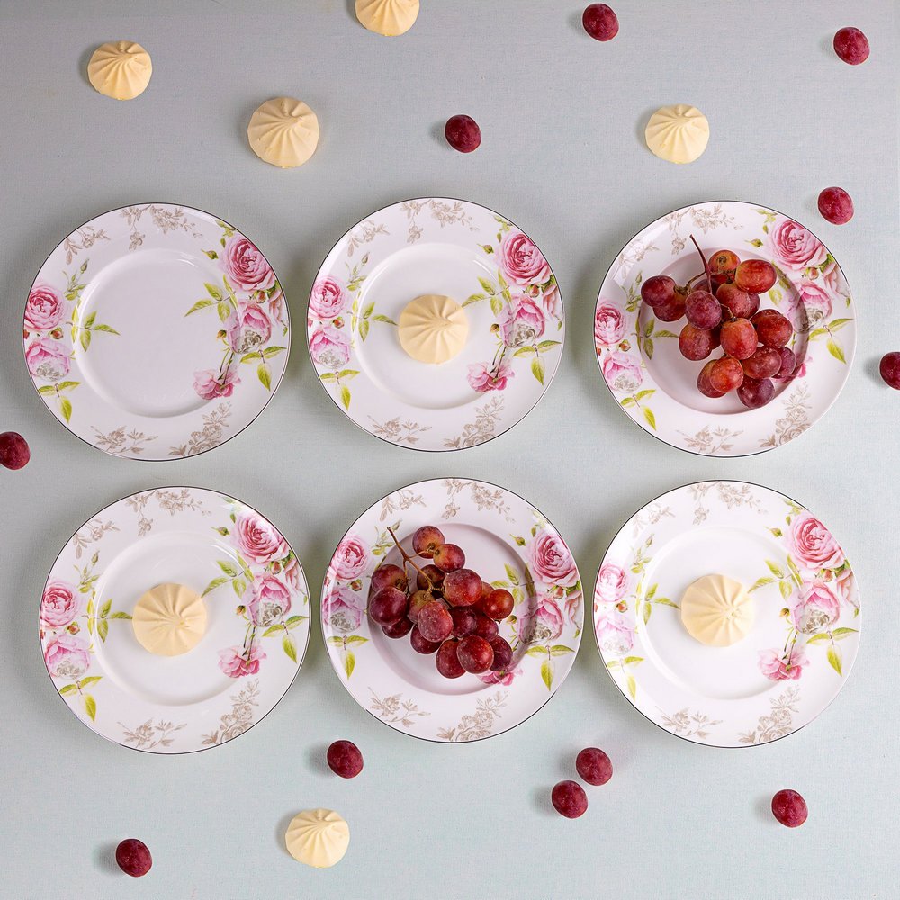 Набор десертных тарелок 20 см Llecker Розовый вальс 6 шт Llecker CKH-S15570-CLR-PLT205RC - фото 5