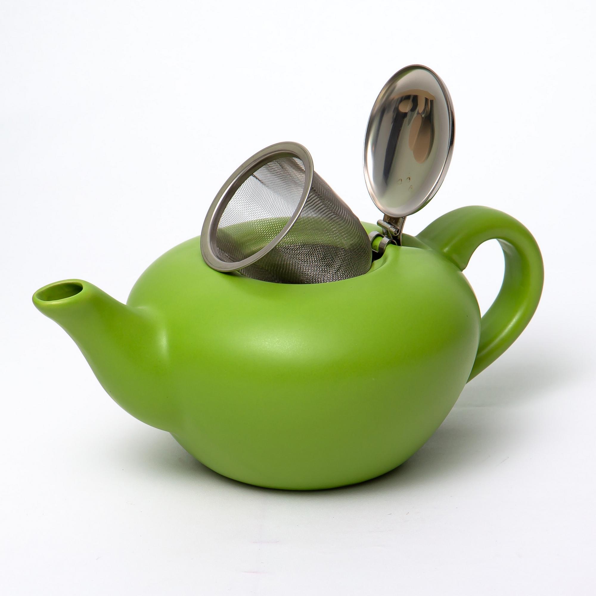 Чайник заварочный Elrington Феличита 1 л с фильтром зеленый Elrington CKH-109-06030 - фото 3
