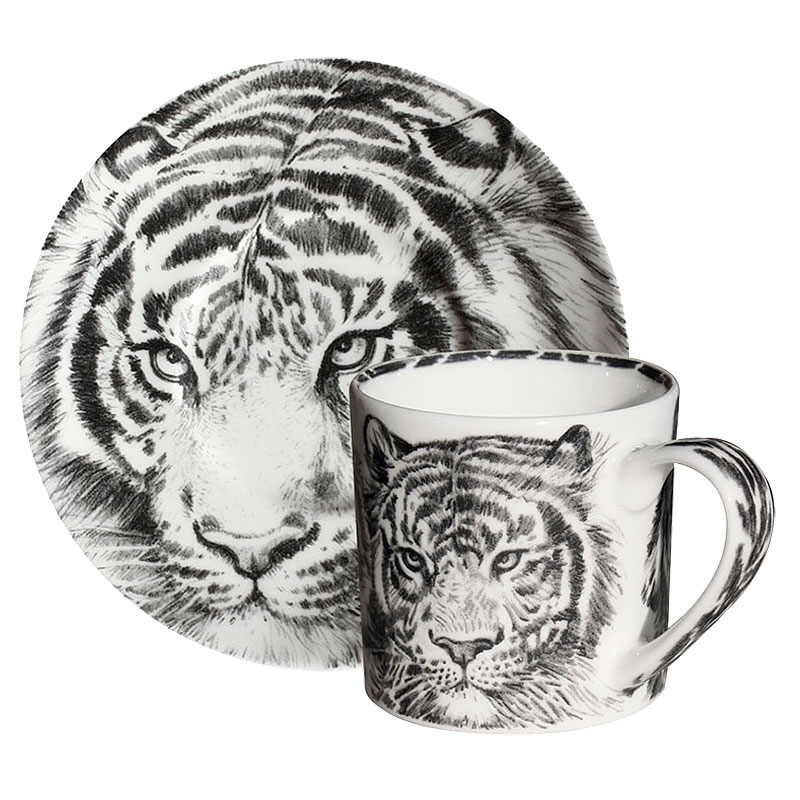 Пара кофейная 100 мл Taitu Wild Spirit Tiger салатник квадратный 15 5 x 15 5 см taitu tiger wild spirit