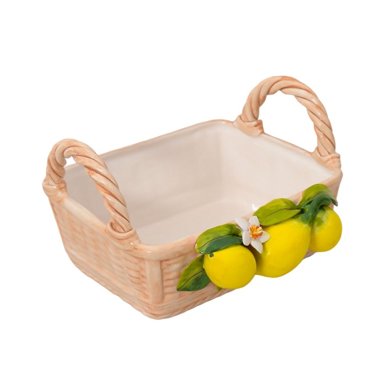 Фруктовница-корзина прямоугольная 27 см Orgia Лимоны ваза сумка 32 см orgia лимоны