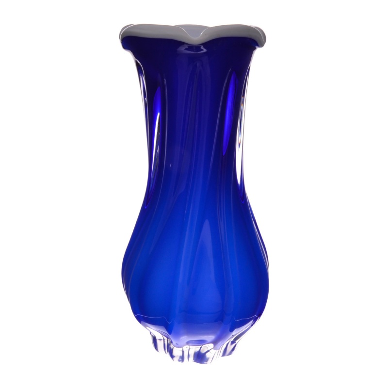Ваза для цветов 27 см Egermann Opal Blu ваза для ов 22 см egermann opal zelena