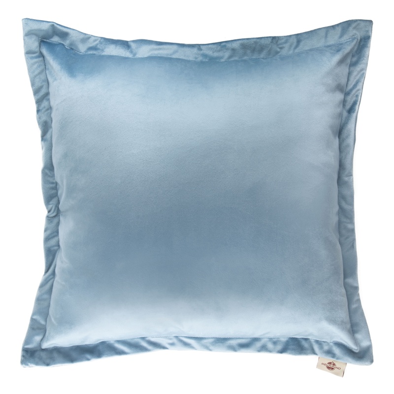 Подушка декоративная 45 х 45 см Melograno голубой бархат подушка для шеи дорожная надувная 38 × 24 см голубой