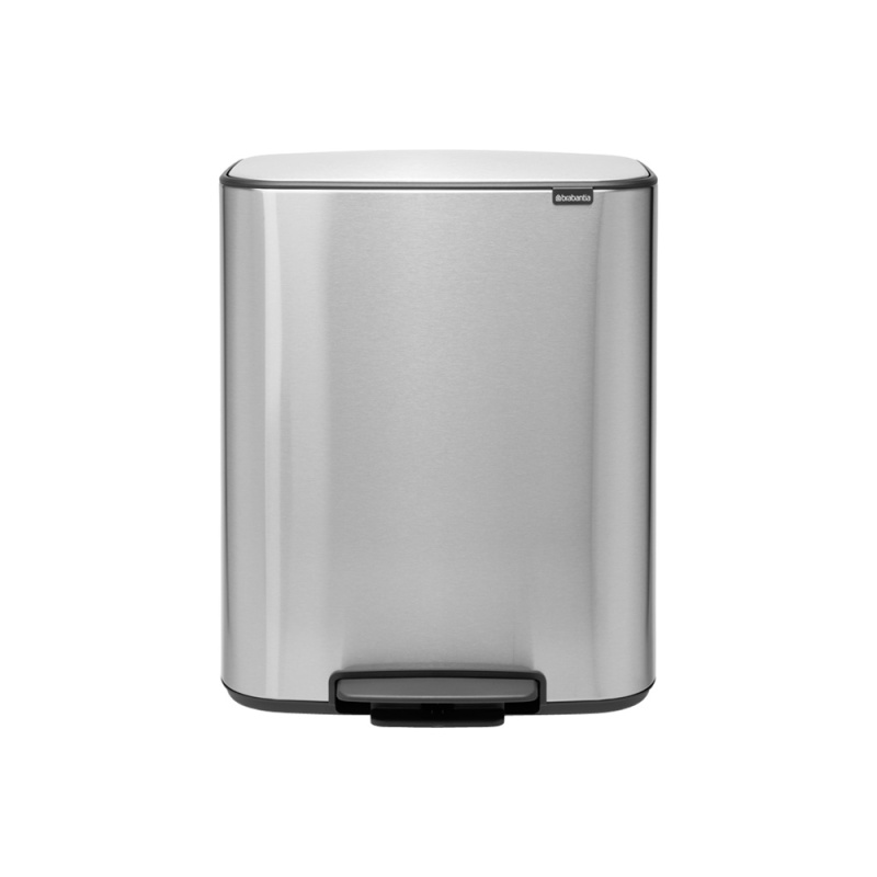 

Мусорный бак 60 л Brabantia Pedal Bin Bo стальной матовый