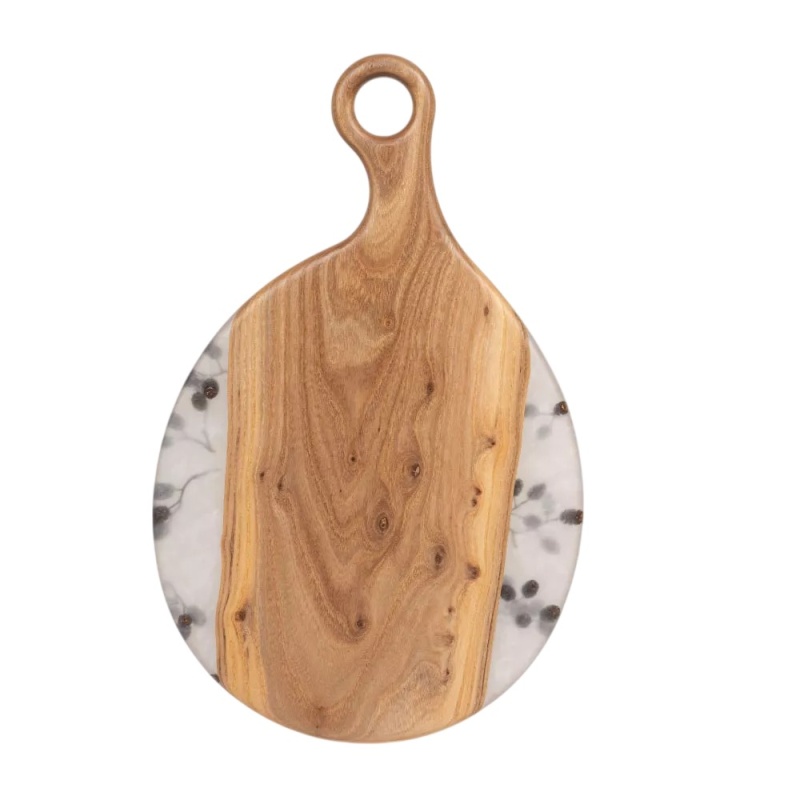 Доска разделочная 46 х 29 см Мастерская Клименко Ольха жемчуг 11090₽