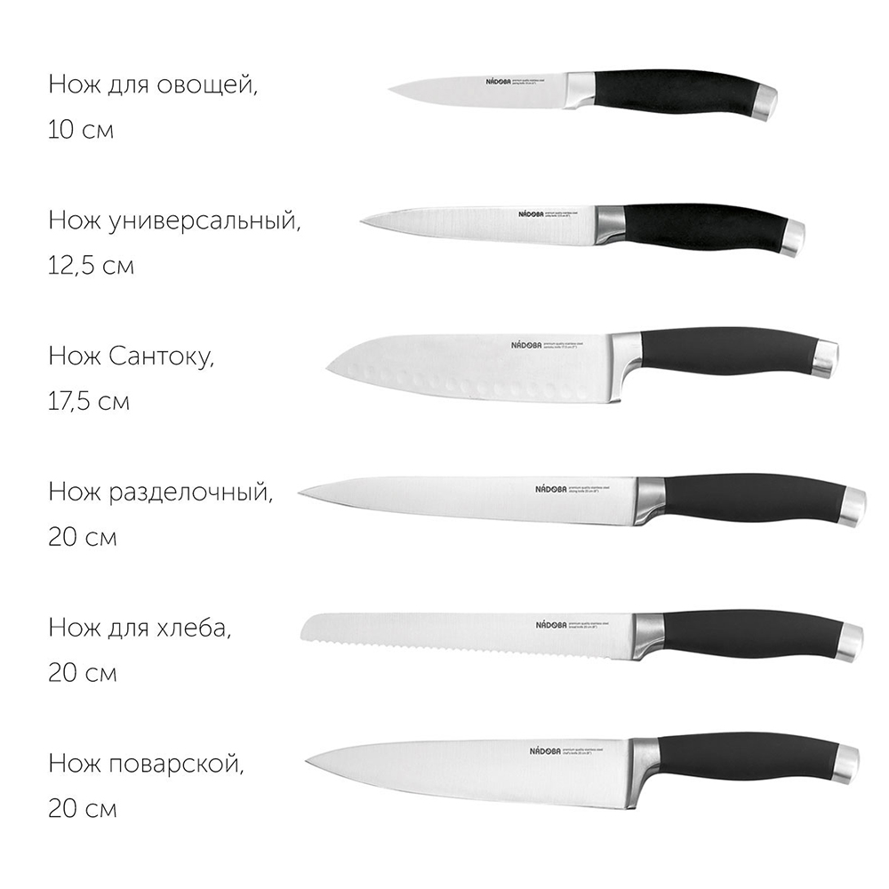 Нож Сантоку 17,5 см Nadoba "Rut" Nadoba DMH-722712 - фото 7