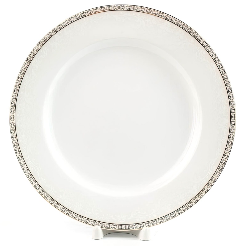 Тарелка обеденная 27 см Zarin Iran Riva Gold тарелка фарфоровая обеденная тива d 25 5 см белый