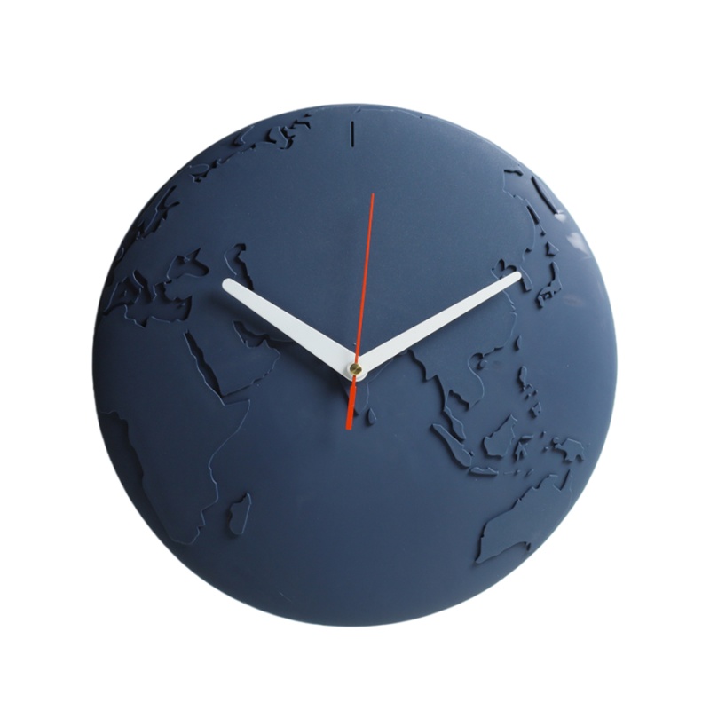 Часы настенные Qualy World Wide Waste тёмно-синий Qualy CKH-QL10400-BU - фото 1