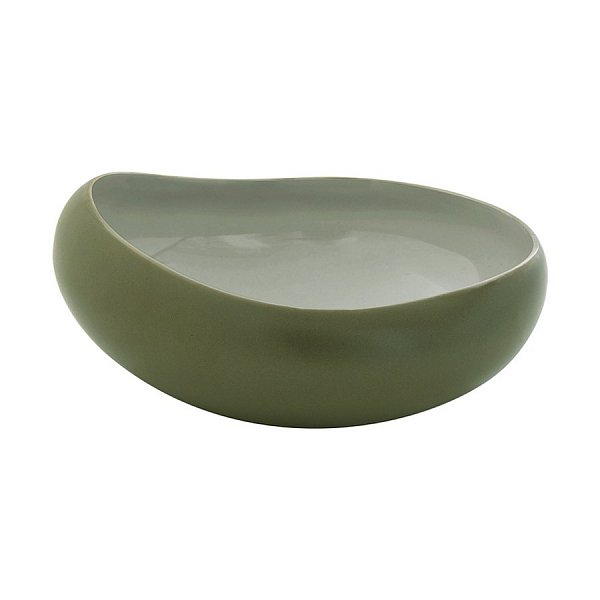 Тарелка глубокая 19 см Easy Life Organica зелёный тарелка глубокая cmielow рококо отводка платиной фарфор d 22 5 см