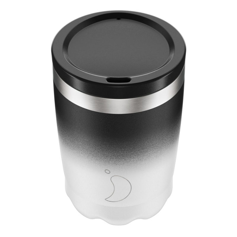 

Термокружка 340 мл Chilly's Bottles Coffee Cup Чёрно-белый
