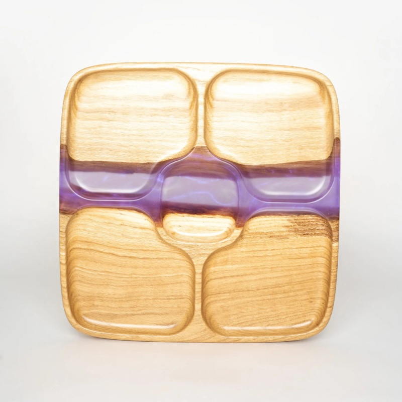 Менажница 30 см Мастерская Клименко Квадро лаванда