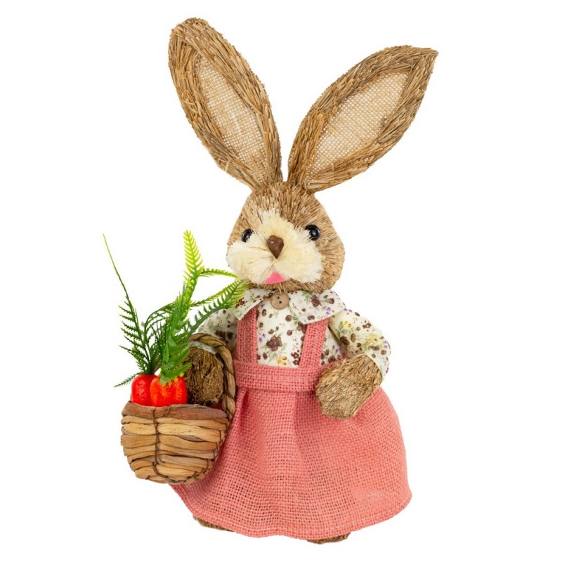 Сувенир 36 см Азалия Заяц с морковкой в ассортименте сувенир 46 см азалия кролик мальчик бежевый