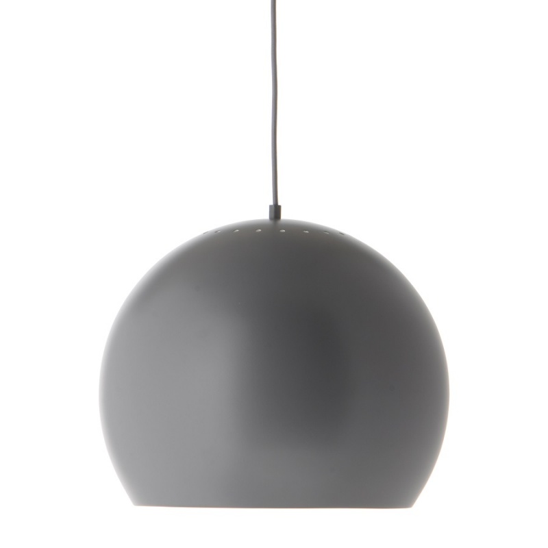 Лампа подвесная 40 см Frandsen Ball серый матовый Frandsen CKH-1530276016001