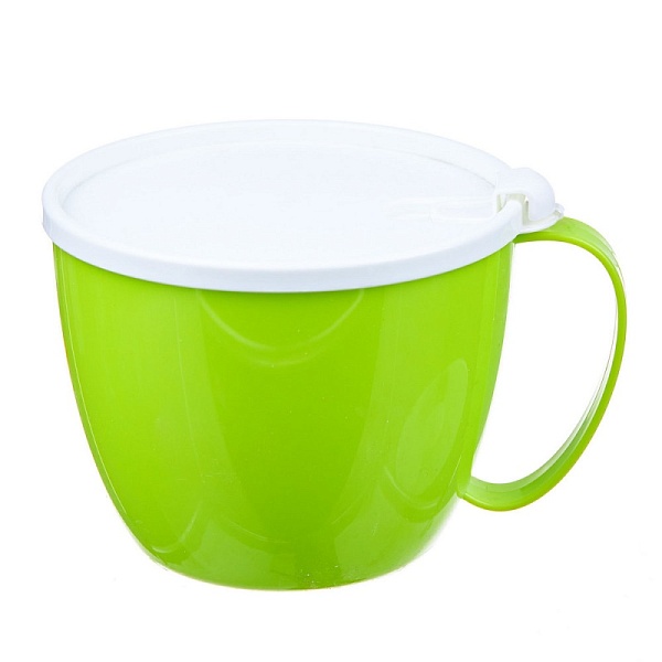 Кружка c крышкой 700 мл Excellent Houseware салатовая