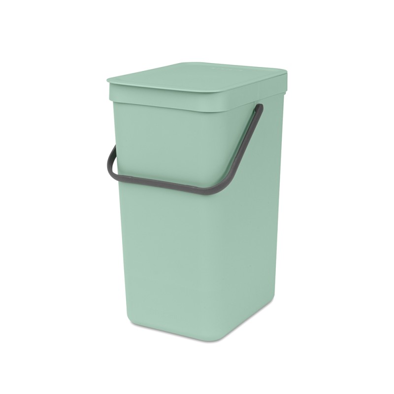 Ведро для мусора 16 л Brabantia Sort & Go мятно-голубой профиль swix держатель мешка для мусора для столов t75w t76 t0075 wh