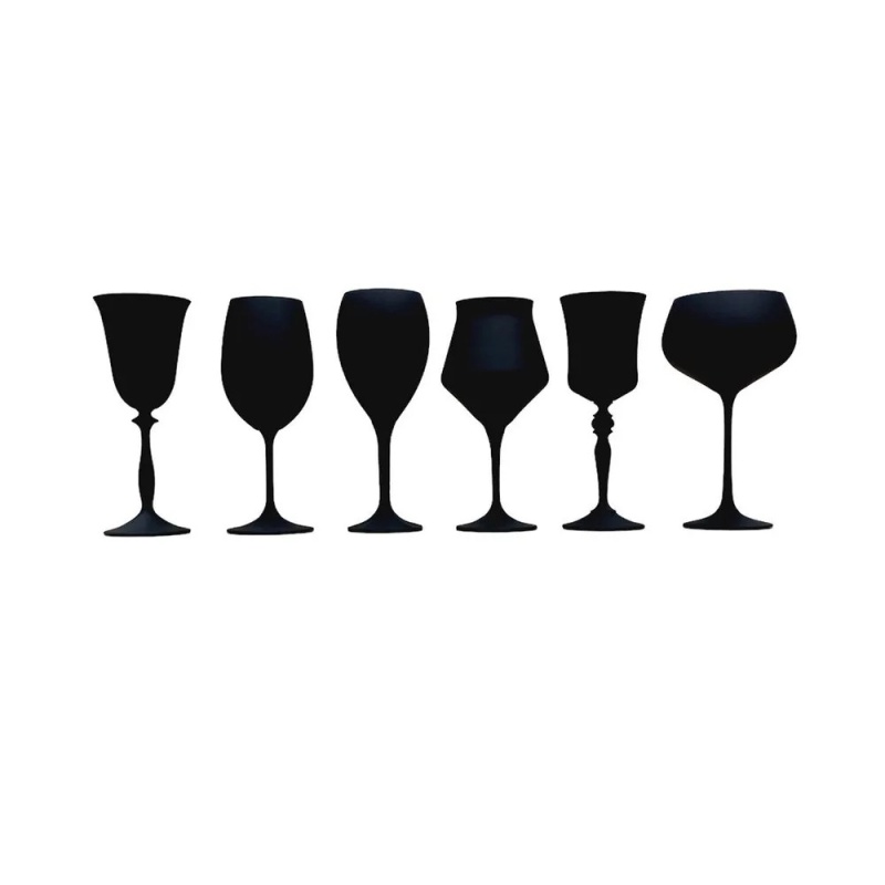 Набор бокалов Crystalex Шахматы чёрный 6 шт 6890₽