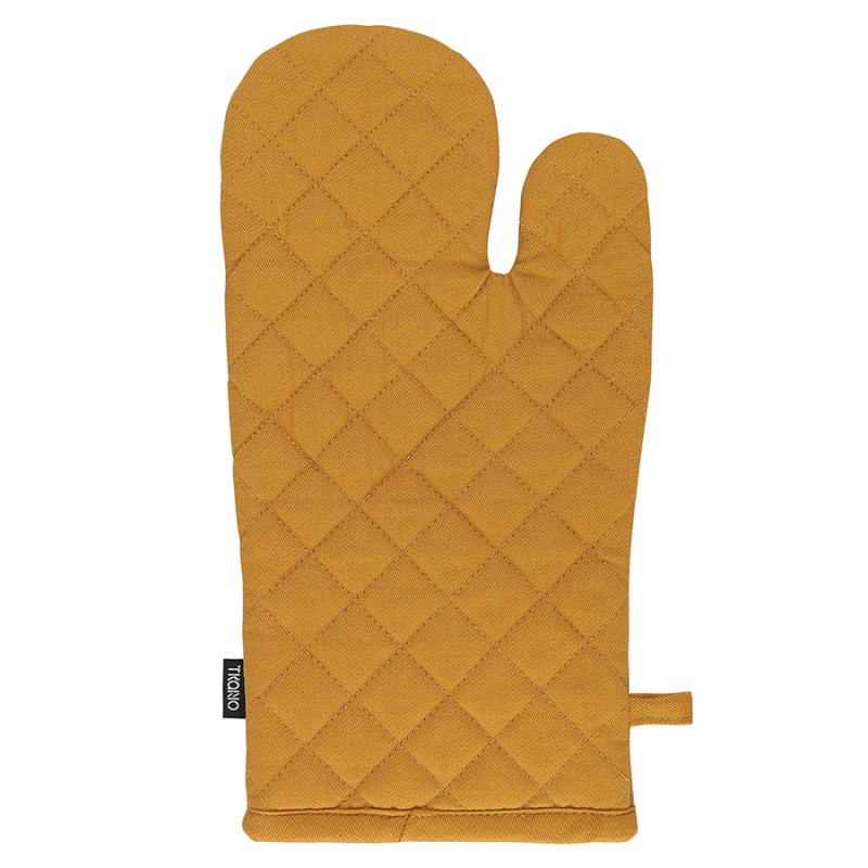 Прихватка-варежка из хлопка 33 х 17,5 см Tkano Essential карри