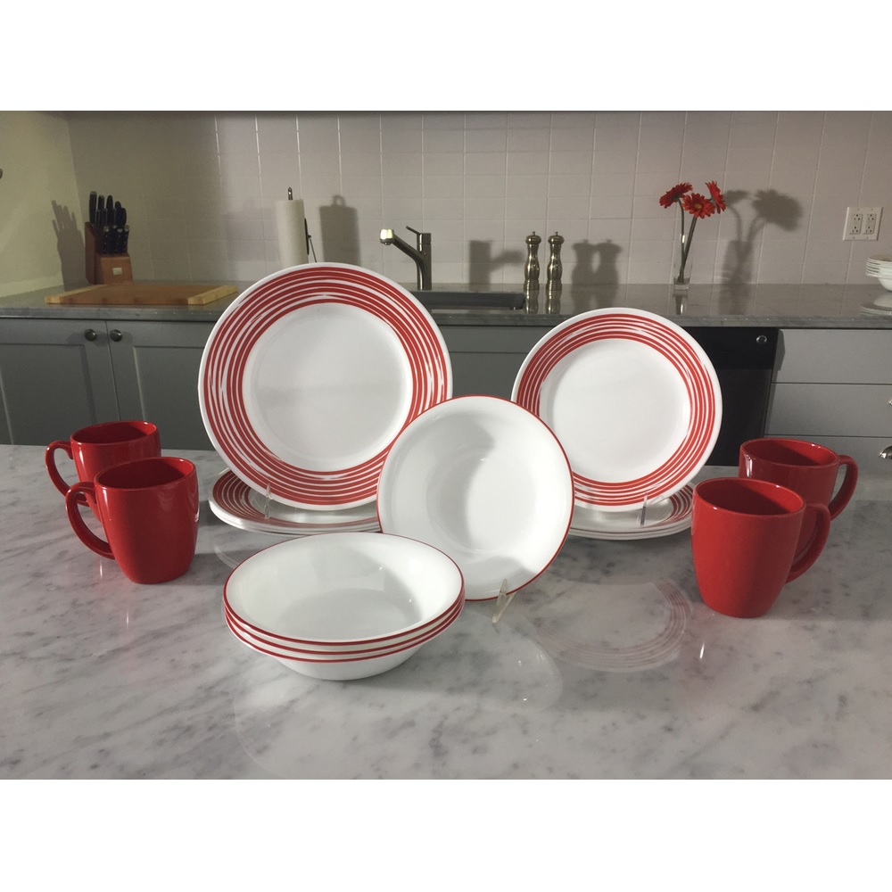 Тарелка обеденная 27 см Corelle Brushed Red Corelle CKH-1118387 - фото 2