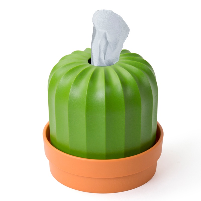 

Держатель для салфеток Qualy Cactiss оранжевый-зелёный