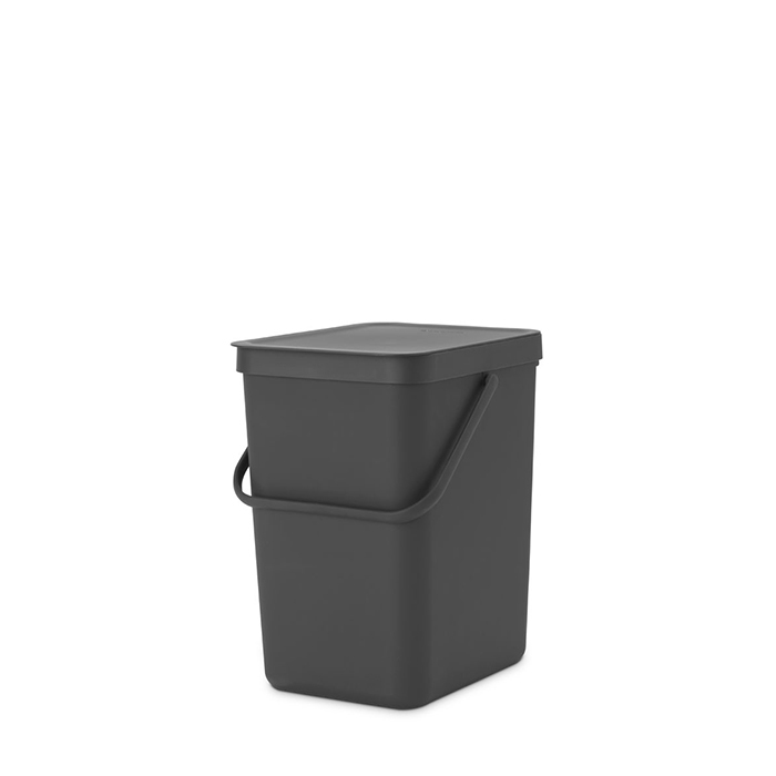 Ведро для мусора 25 л Brabantia Sort & Go серый мультипласт ведро для мусора 25 л mpg021193