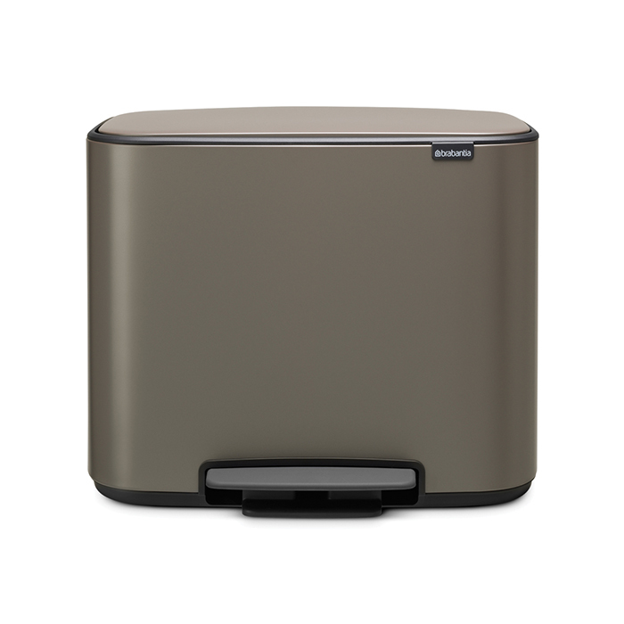 

Мусорный бак 11 + 23 л Brabantia Bo Pedal Bin платиновый