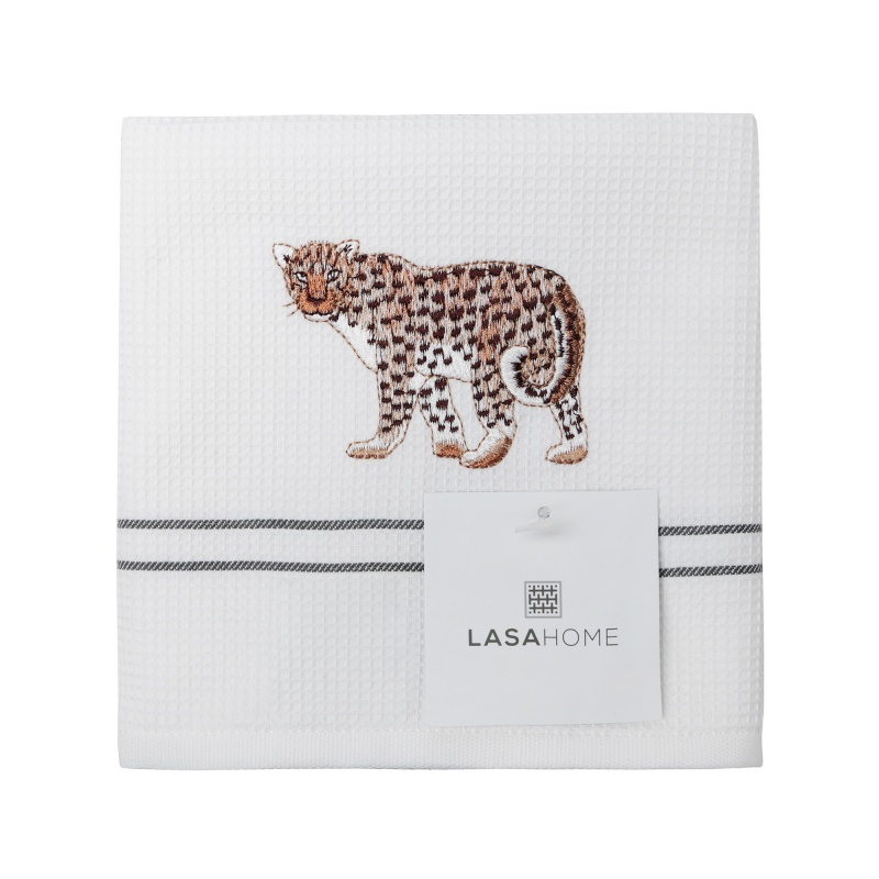 Полотенце кухонное 50 х 70 см Lasa Home Leopard серый Lasa Home CKH-86455LEOPARDCOL.6GRIS50/70