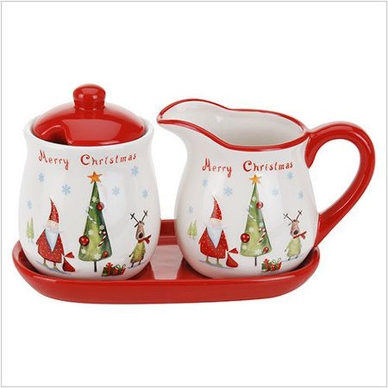 

Набор сахарница и молочник "Merry christmas" 265 мл на подставке