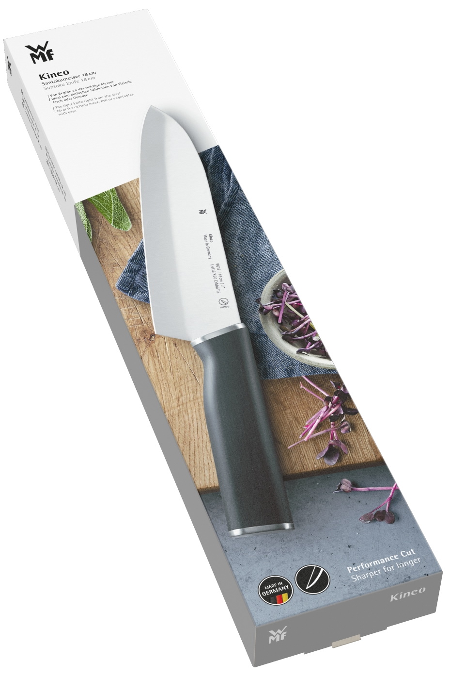 Нож Сантоку 15 см WMF Kineo WMF CKH-3201019490 - фото 2