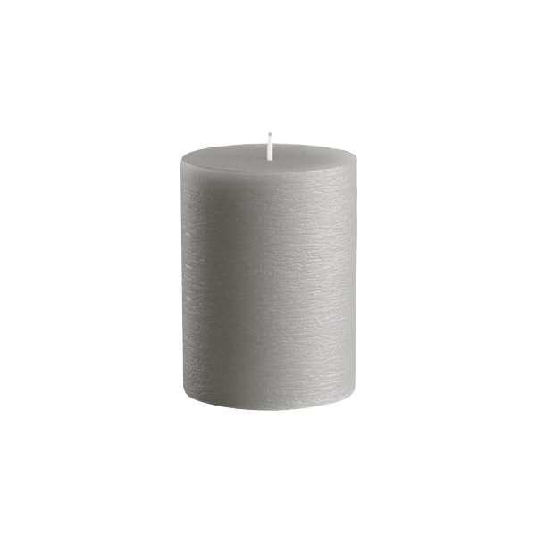 Свеча декоративная парафиновая 7,5 x 7,5 см Melt серый резинка декоративная 18 мм 10 ± 1 м серый