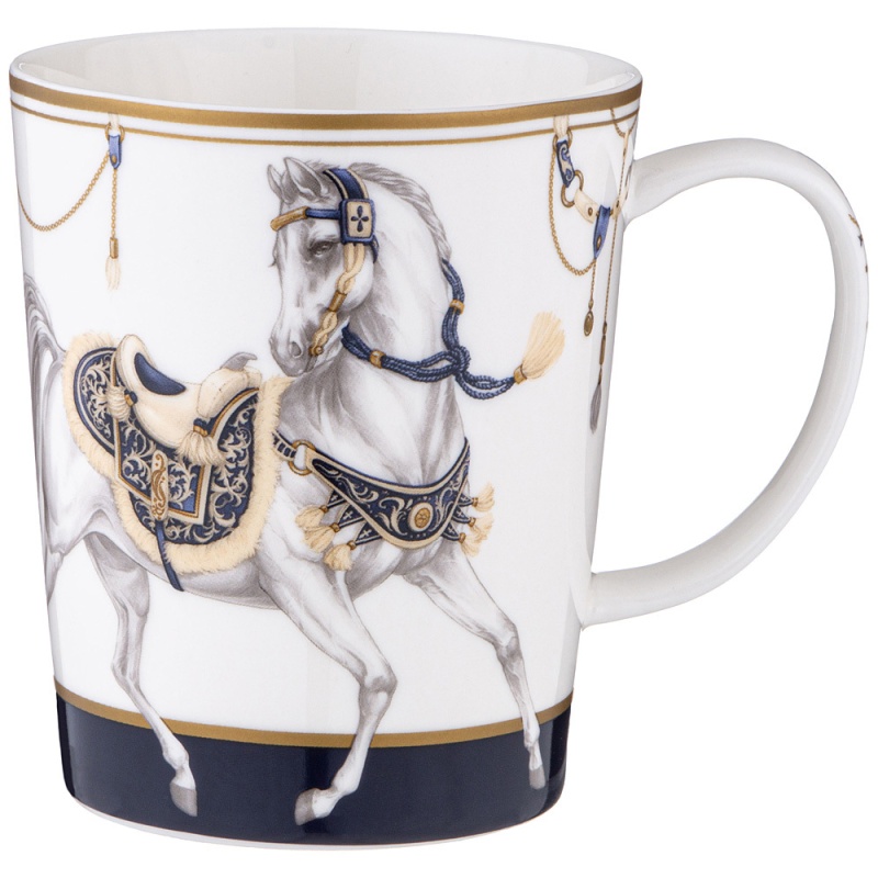Кружка 400 мл Lefard Horse Club белая 545₽