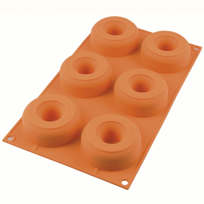

Форма для приготовления пончиков Silikomart Donuts 18х33 см силиконовая