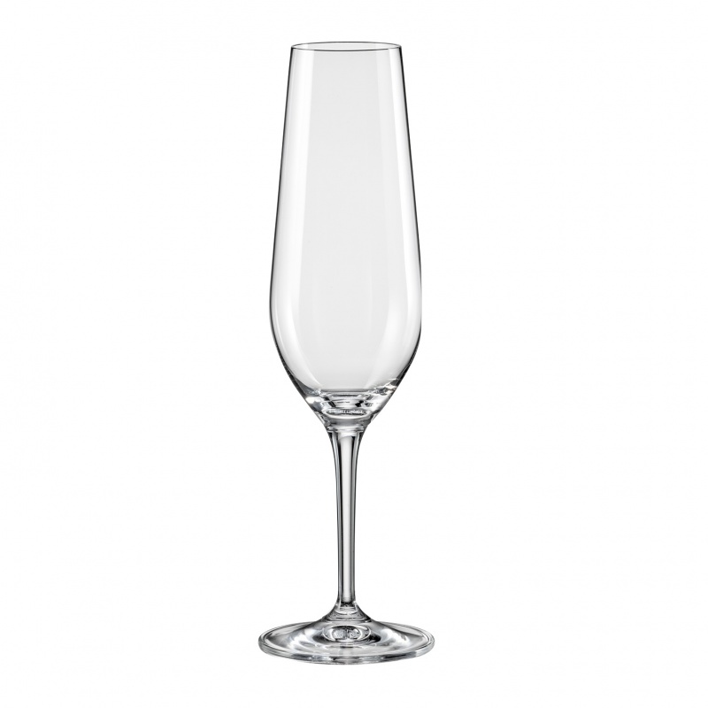 Набор бокалов для шампанского 200 мл Bohemia Crystal Amoroso 2 шт бокал стеклянный для шампанского magistro тира 140 мл 22 6×4 3 см