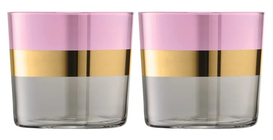 Набор стаканов LSA International Bangle розовый 2 шт LSA International DMH-G060-09-195