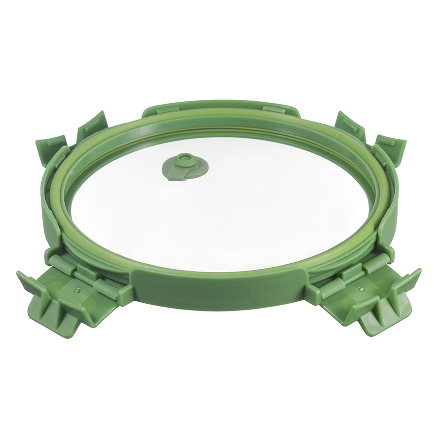 Контейнер для запекания и хранения круглый с крышкой, 650 мл, зеленый Smart Solutions DMH-SFE-SS-CN-GLS-GRN-650 - фото 6