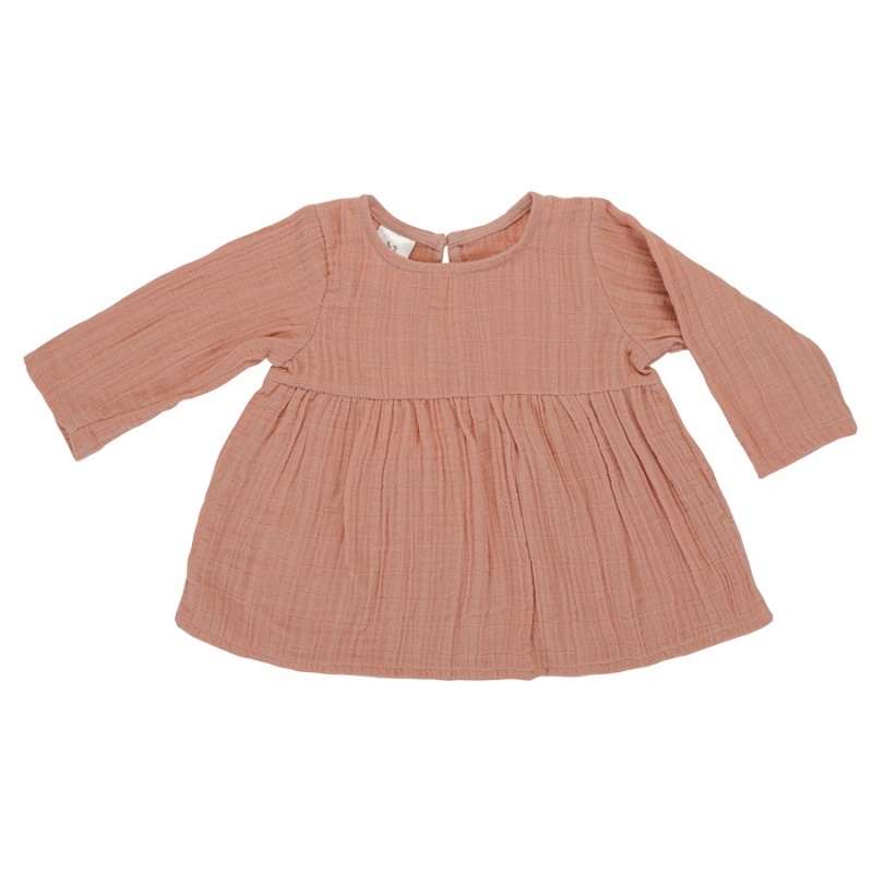 

Платье с длинным рукавом 12-18 M Tkano Essential пыльная роза