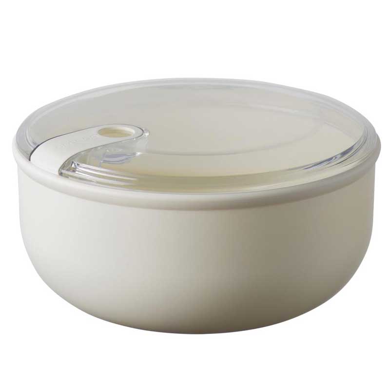 Контейнер круглый 1800 мл Omada Pull Box слоновая кость